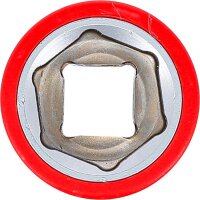 BGS VDE-Steckschlüssel-Einsatz Sechskant | Antrieb Innenvierkant 10 mm (3/8") | SW 17 mm