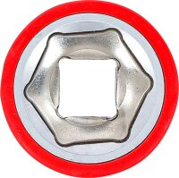 BGS VDE-Steckschlüssel-Einsatz Sechskant | Antrieb Innenvierkant 10 mm (3/8") | SW 19 mm