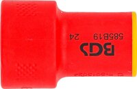 BGS VDE-Steckschlüssel-Einsatz Sechskant | Antrieb Innenvierkant 10 mm (3/8") | SW 19 mm