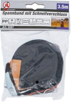 BGS Diy Spannband mit Schnellverschluss | 3,5 m x 25 mm