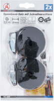 BGS Diy Spannband-Satz mit Schnellverschluss | 2,5 m x 25 mm | 2-tlg.