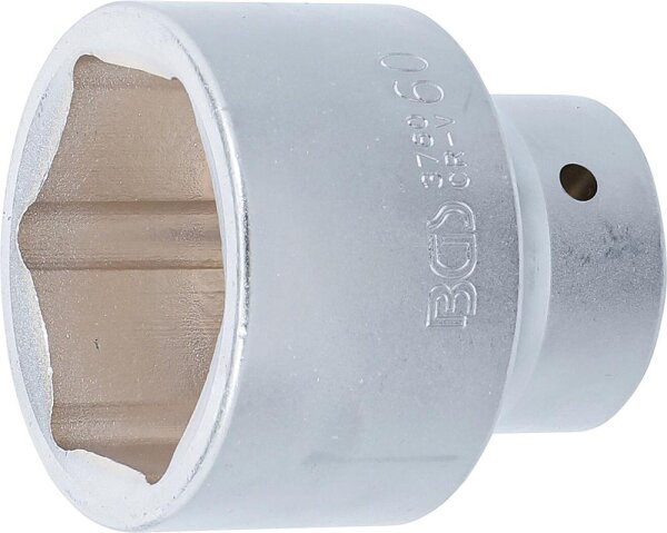 BGS Steckschlüssel-Einsatz Sechskant | Antrieb Innenvierkant 25 mm (1") | SW 60 mm