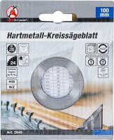 BGS Diy Hartmetall-Kreissägeblatt | Ø 100 x 30 x 2,1 mm | 24 Zähne