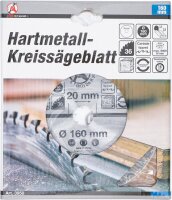 BGS Diy Hartmetall-Kreissägeblatt | Ø 160 x 20 x 2,4 mm | 36 Zähne