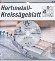 BGS Diy Hartmetall-Kreissägeblatt | Ø 315 x 30 x 3,0 mm | 30 Zähne