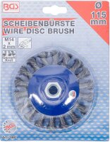 BGS Scheibenbürste | Aufnahme M14 x 2,0 | Ø 115 mm