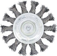 BGS Scheibenbürste | Antriebswelle 6 mm | gezopft | Ø 75 mm