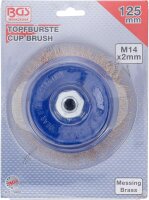BGS Topfbürste | Aufnahme M14 x 2,0 | Ø 125 x 75 mm