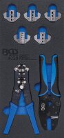 BGS Werkstattwageneinlage 1/3: Crimp- und Abisolierzangen...