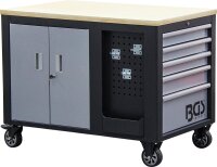 BGS Werkstattwagen | 2 x 5 Schubladen | 1 Schrank | leer