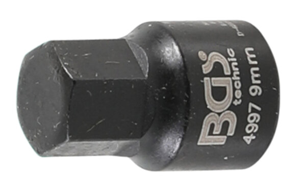 BGS Bremssattel-Einsatz | Innensechskant | extra kurz | 9 mm