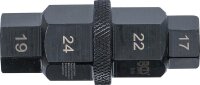BGS Motorrad-Spezial-Einsatz | Antrieb 10 mm (3/8") | 17 - 19 - 22 - 24 mm