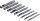 BGS Diy Locheisen-Satz | 2,5 - 10 mm | 9-tlg.