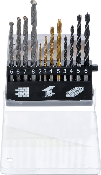 BGS Diy Kombi-Bohrer-Satz | 2 - 8 mm | 12-tlg.