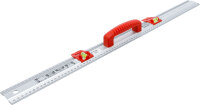 BGS Diy Schneid- und Markierlineal | mit Griff und Wasserwaage | 750 mm
