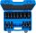 BGS Kraft-Steckschlüssel-Einsatz-Satz Sechskant | Antrieb Innenvierkant 12,5 mm (1/2") | SW 10 - 32 mm | 14-tlg.