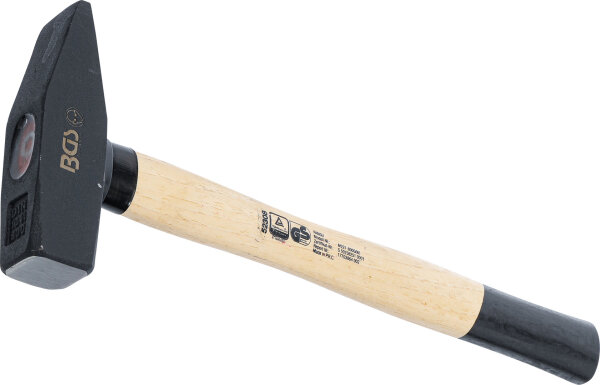 BGS Schlosserhammer | Hickory-Stiel | DIN 1041 | 800 g