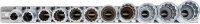 BGS Steckschlüssel-Einsatz-Satz Zwölfkant, tief | Antrieb Innenvierkant 10 mm (3/8") | SW 8 - 19 mm | 11-tlg.
