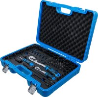 BGS Kraft-Steckschlüssel-Satz Sechskant | 6,3 mm (1/4") + 12,5 mm (1/2") | 69-tlg.