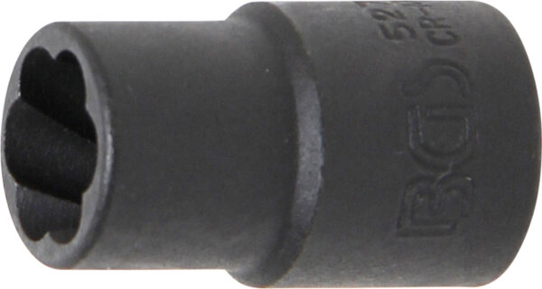 BGS Spiral-Profil-Steckschlüssel-Einsatz / Schraubenausdreher | Antrieb Innenvierkant 10 mm (3/8") | SW 11 mm