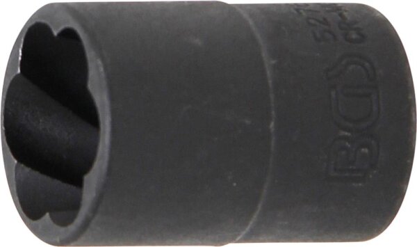 BGS Spiral-Profil-Steckschlüssel-Einsatz / Schraubenausdreher | Antrieb Innenvierkant 10 mm (3/8") | SW 16 mm