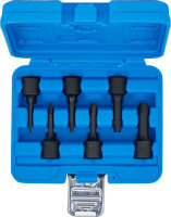 BGS Spiral-Profil-Steckschlüssel-Satz / Schraubenausdreher | Antrieb Innenvierkant 10 mm (3/8") | 2 - 10 mm | 6-tlg.