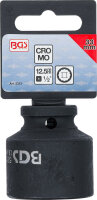 BGS Kraft-Steckschlüssel-Einsatz Zwölfkant | Antrieb Innenvierkant 12,5 mm (1/2") | SW 33 mm