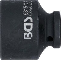 BGS Kraft-Steckschlüssel-Einsatz Zwölfkant | Antrieb Innenvierkant 12,5 mm (1/2") | SW 35 mm