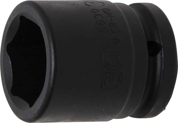 BGS Kraft-Steckschlüssel-Einsatz Sechskant | Antrieb Innenvierkant 20 mm (3/4") | SW 30 mm