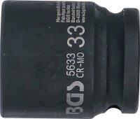 BGS Kraft-Steckschlüssel-Einsatz Sechskant | Antrieb Innenvierkant 20 mm (3/4") | SW 33 mm
