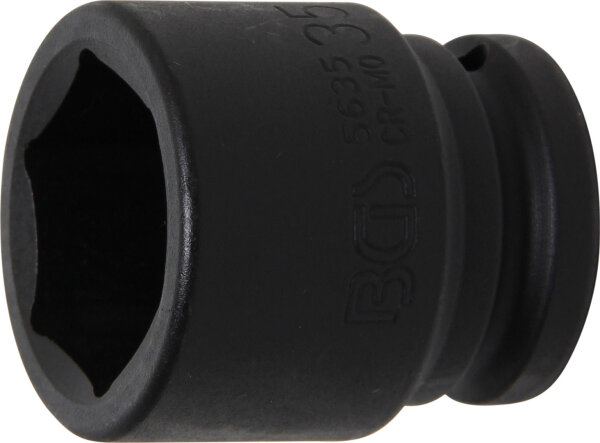BGS Kraft-Steckschlüssel-Einsatz Sechskant | Antrieb Innenvierkant 20 mm (3/4") | SW 35 mm