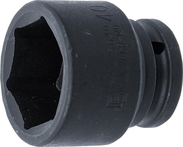 BGS Kraft-Steckschlüssel-Einsatz Sechskant | Antrieb Innenvierkant 20 mm (3/4") | SW 40 mm