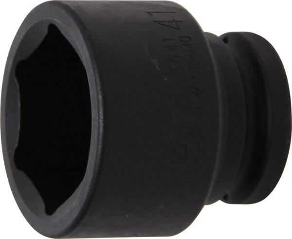 BGS Kraft-Steckschlüssel-Einsatz Sechskant | Antrieb Innenvierkant 20 mm (3/4") | SW 41 mm