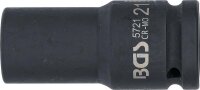 BGS Kraft-Steckschlüssel-Einsatz Sechskant, tief | Antrieb Innenvierkant 20 mm (3/4") | SW 21 mm