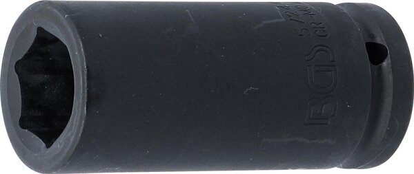 BGS Kraft-Steckschlüssel-Einsatz Sechskant, tief | Antrieb Innenvierkant 20 mm (3/4") | SW 24 mm