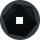 BGS Kraft-Steckschlüssel-Einsatz Sechskant | Antrieb Innenvierkant 25 mm (1") | SW 105 mm