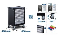 BGS Werkstattwagen | 7 Schubladen | mit 246 Werkzeugen