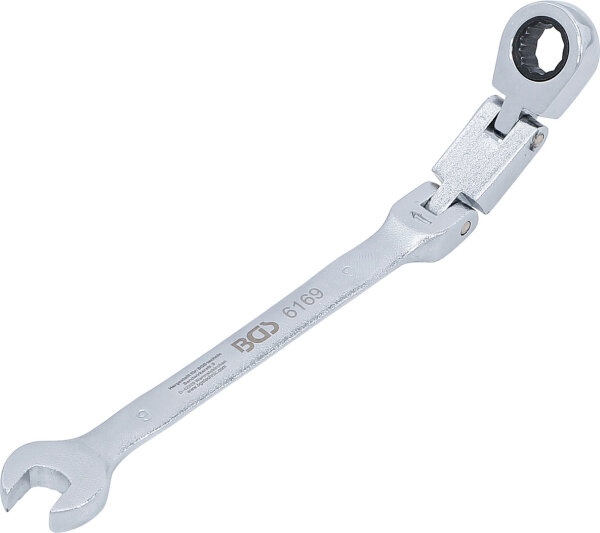 BGS Doppelgelenk-Ratschenring-Maulschlüssel | abwinkelbar | SW 9 mm