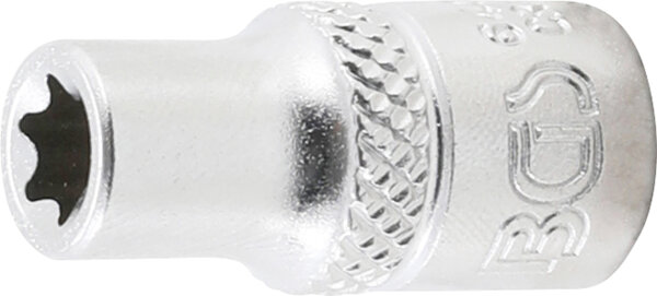 BGS Steckschlüssel-Einsatz E-Profil | Antrieb Innenvierkant 6,3 mm (1/4") | SW E7