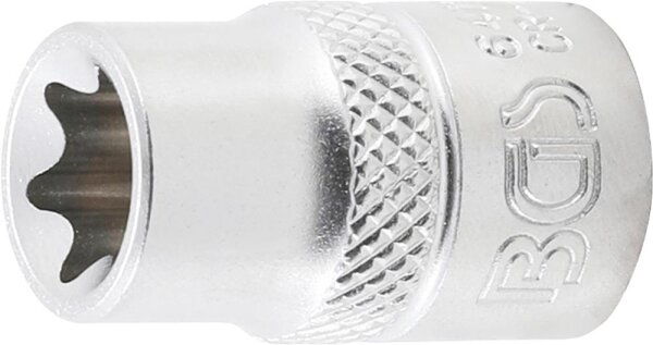 BGS Steckschlüssel-Einsatz E-Profil | Antrieb Innenvierkant 10 mm (3/8") | SW E12