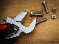 BGS Diy Rollgabelschlüssel mit Kunststoff-Softgriff | SW max. 38 mm