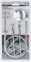 BGS Diy Magnetheber- / Krallengreifer- und Inspektionsspiegel-Satz | 3-tlg.