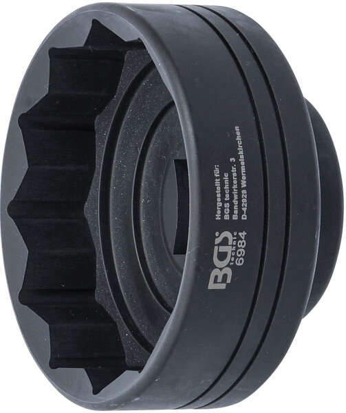 BGS Naben-Schlüssel | Zwölfkant | für IVECO Lkws & SAF / BPW Anhänger | SW 85 mm