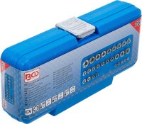 BGS Steckschlüssel-Einsatz-Satz, E-Profil | Antrieb Innenvierkant 6,3 mm (1/4") / 12,5 mm (1/2") | SW E4 - E24 | 28-tlg.