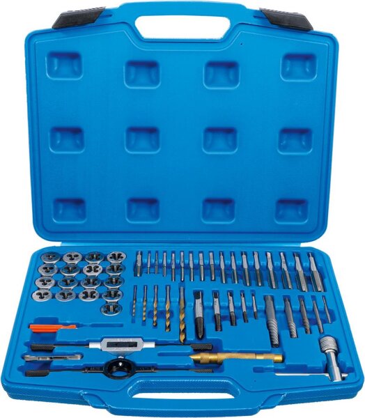 BGS Gewindeschneid-Satz | Zoll | 1/4" - 1/2" | 56-tlg.