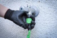 BGS Diy Wasserschlauch | Textil | flexibel | mit Garten-Handbrause mit 7 Funktionen | 3 - 10 m