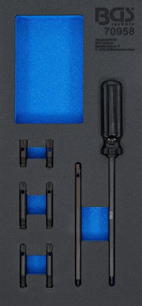 BGS Werkstattwageneinlage 1/3: Ausrichtwerkzeug-Satz für Zylinderkopfdichtungen | für VAG