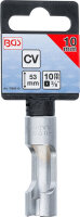 BGS Spezial-Steckschlüssel-Einsatz, geschlitzt | Antrieb Innenvierkant 10 mm (3/8") | SW 17 mm