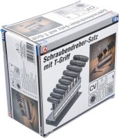 BGS Diy Schraubendreher-Satz mit T-Griff | Zollmaße | Innensechskant 3/32" - 3/8" | 10-tlg.
