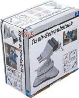 BGS Diy Tisch-Schraubstock | schwenkbar | Backen 70 mm | mit Vakuum-Saugfuß